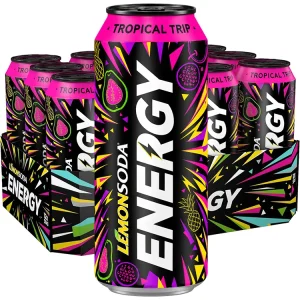 LemonSoda Energy Tropical Trip – Fonti di Crodo – 12 x 33cl