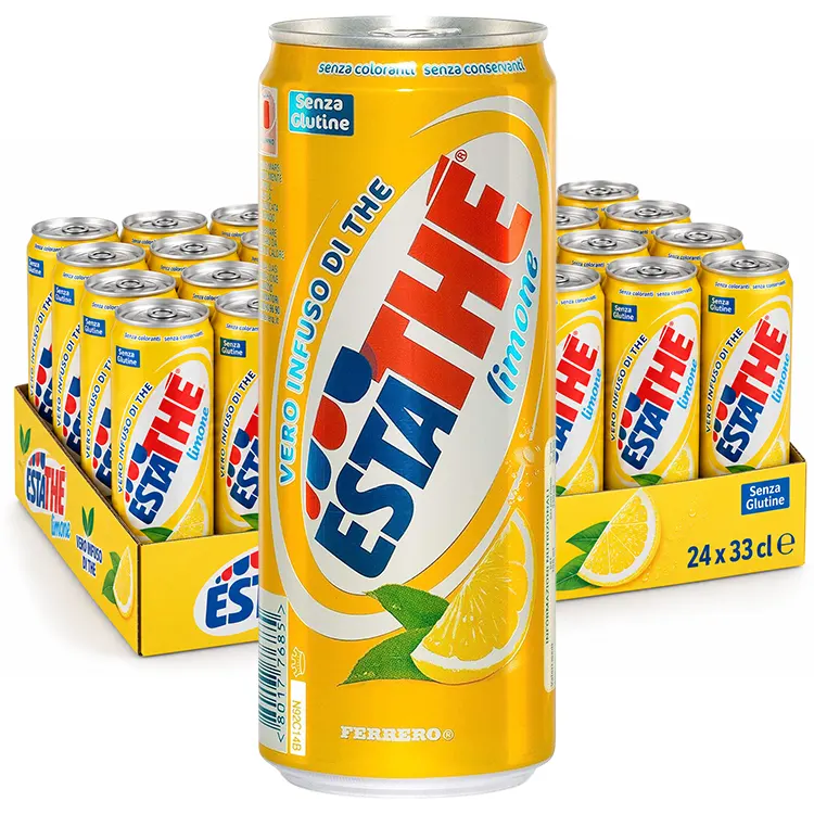 Estathé Limone - IJsthee Citroen – Italiaanse IJsthee - 24 x 33cl