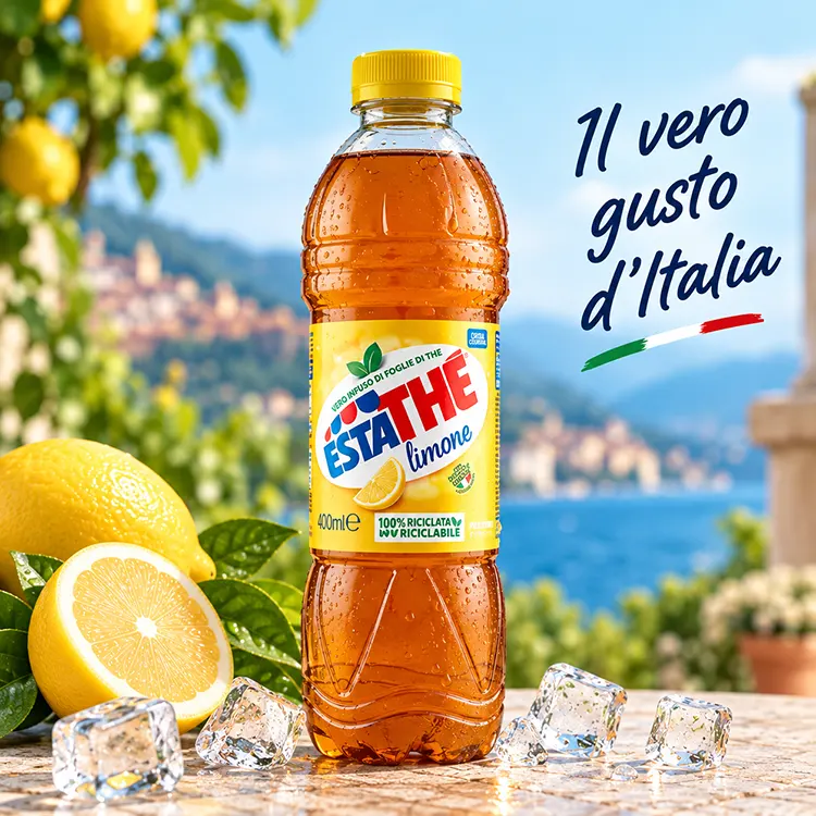 Estathé Limone IJsthee Citroen - 400 ml PET - Afbeelding 2