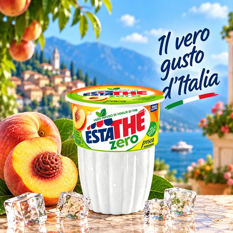 Estathé Pesca ZERO 20cl beker