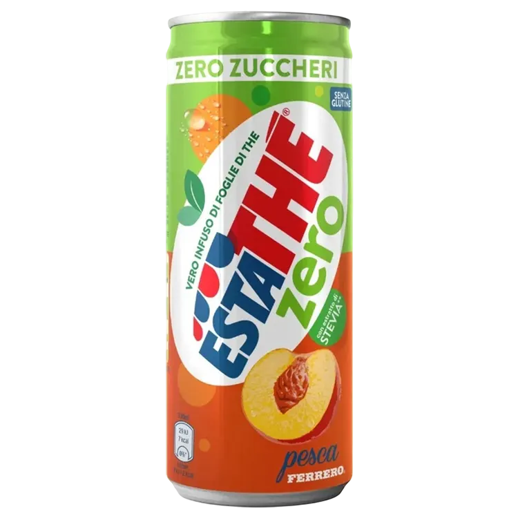 Estathé Pesca ZERO IJsthee Perzik – Suikervrij - 24 x 33cl