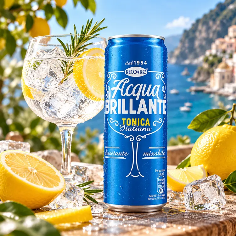 Recoaro Acqua Brillante Tonica - Zomerse tonic aan de Italiaanse kust